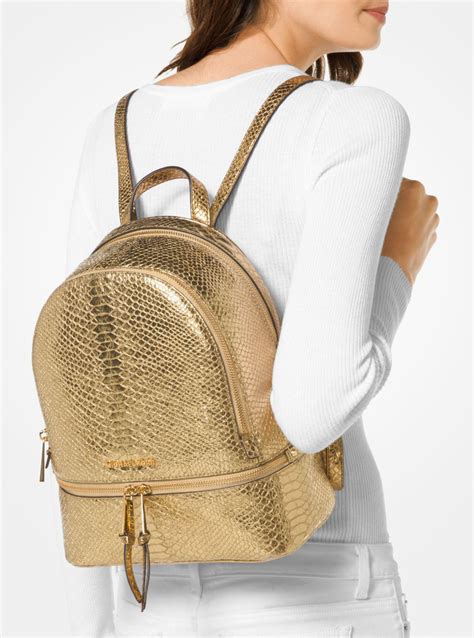 michael kors backpack gold|michael kors backpack sale outlet.